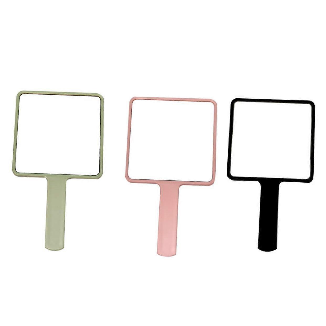 Set of 3 Makeup Mirrors Adorable Hand Mirror Square Double Sided