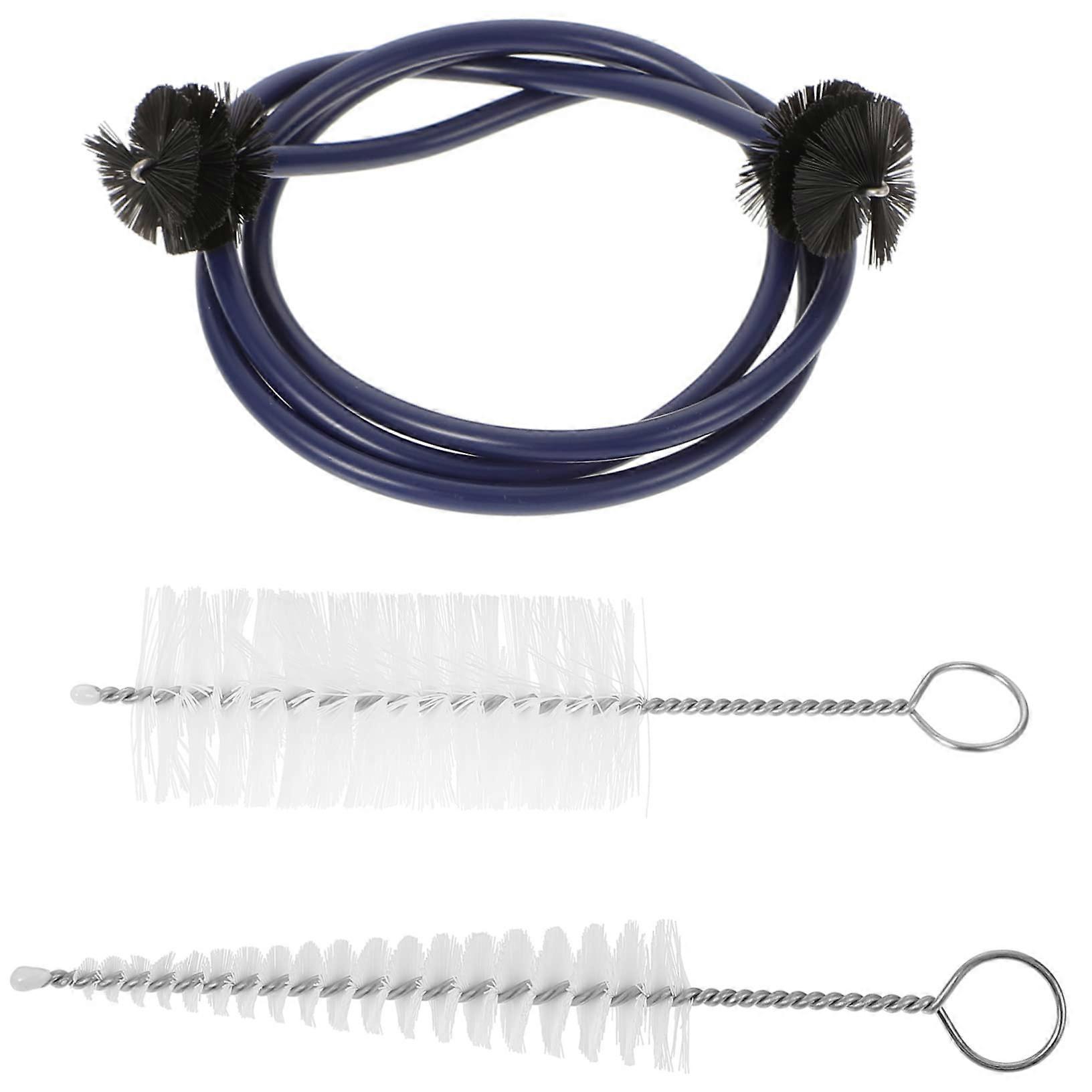 Trumpet Cleaning Brush Set - 1 Small Brush for Brass Instrument Maintenance, Plastic, Blue, Compatible with Bbl Speakers