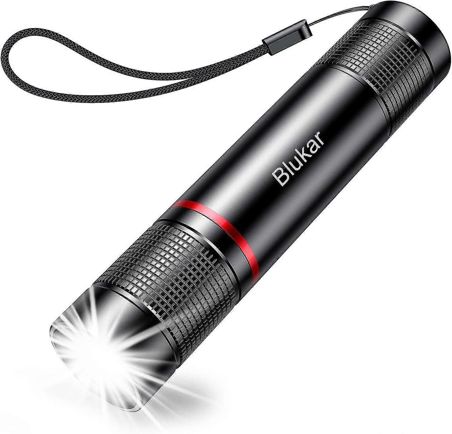 Rechargeable LED Flashlight, 2000L Super Bright Adjustable Focus Flashlight, 4 Lighting Modes