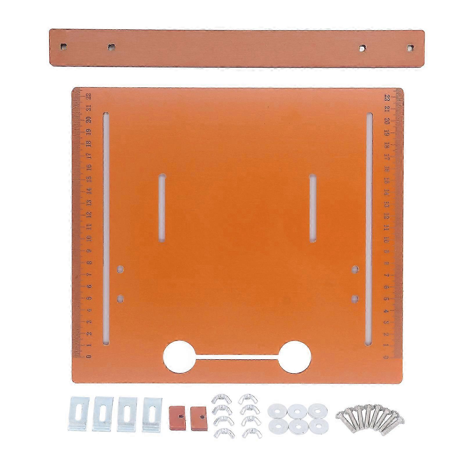 Cutting Machine Base Plate 25x28cm Saw Table Base Plate PP with 2cm Margin for Woodworking