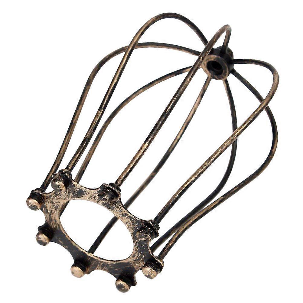 Industrial Lampshade Metal Light Cover Tan Color 17x11.5cm Bedside Installation Gather Light 1Set