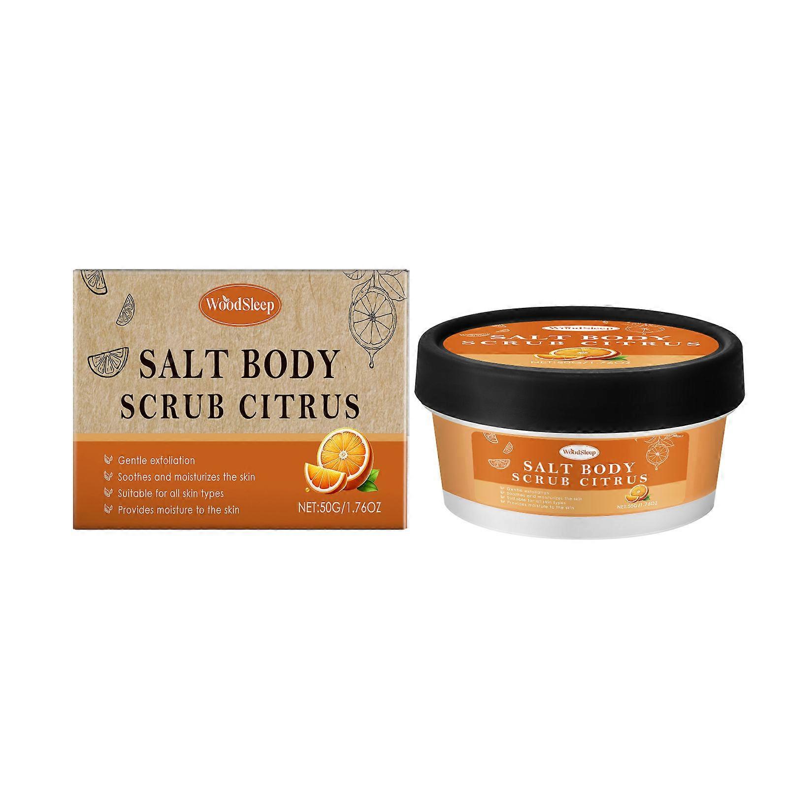 Citrus Body Scrub - مقشر مرطب ومشرق لبشرة ناعمة ومشرقة - مكونات طبيعية مرطبة ، سهل الاستخدام ، 50 جرام