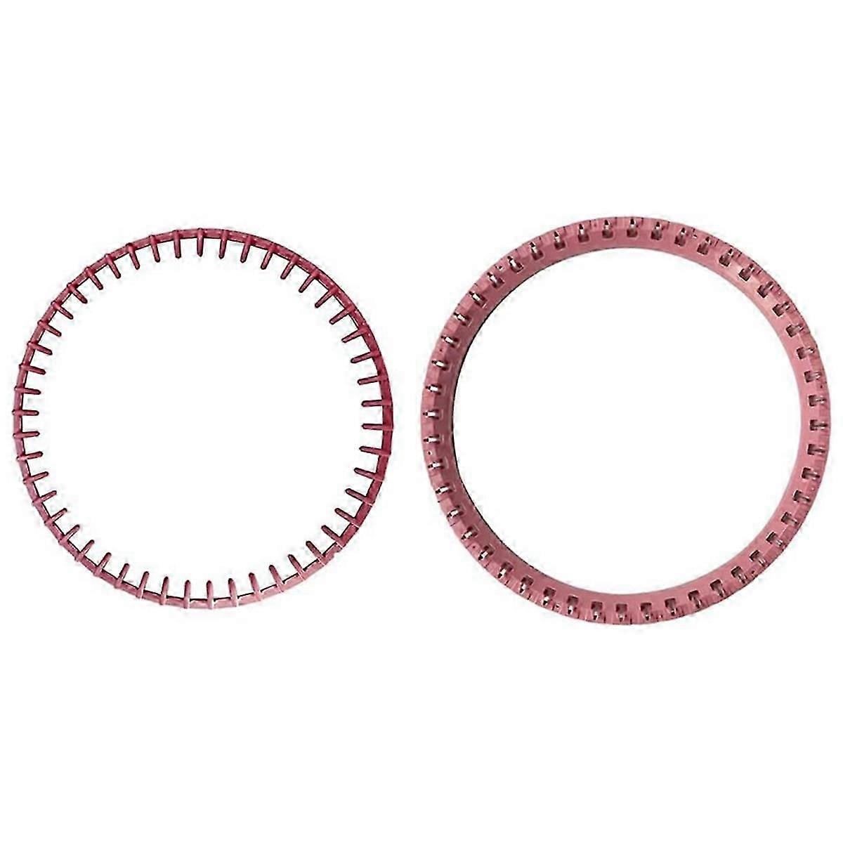 2Pcs Top Ring Replacement for 48 Needle Knitting Machine Accessories Pink Needle Sleeve Circle