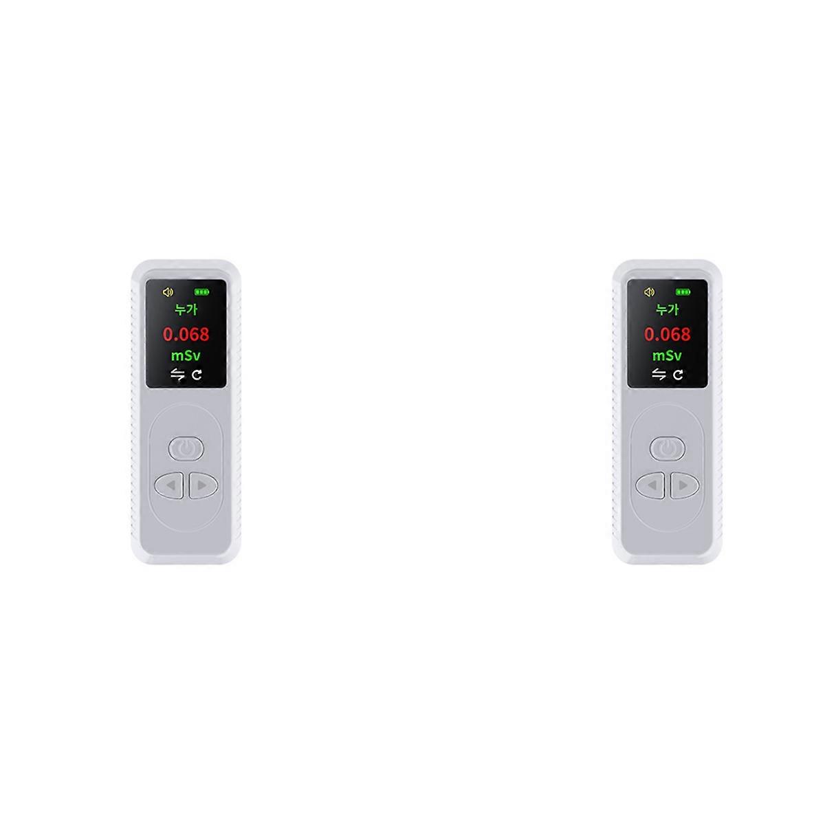 Dozimetru personal X Detector de raze γ β Tester radioactiv Alarmă-Alb