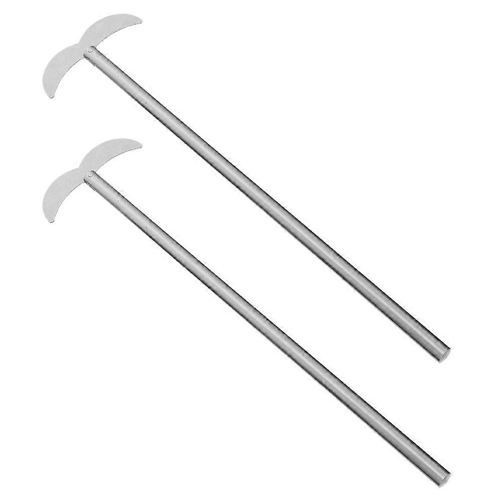 High Temp Stirring Rod Stainless Steel Chemistry Stir Tools Researchers 2Pcs