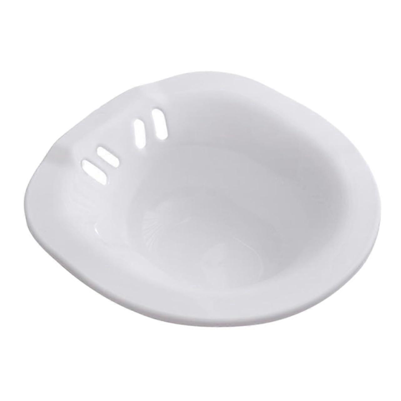 1 piece foldable hygiene sitz bath for postoperative care, compatible with most toilets, ecofriendly material, spacesaving, easy to clean.