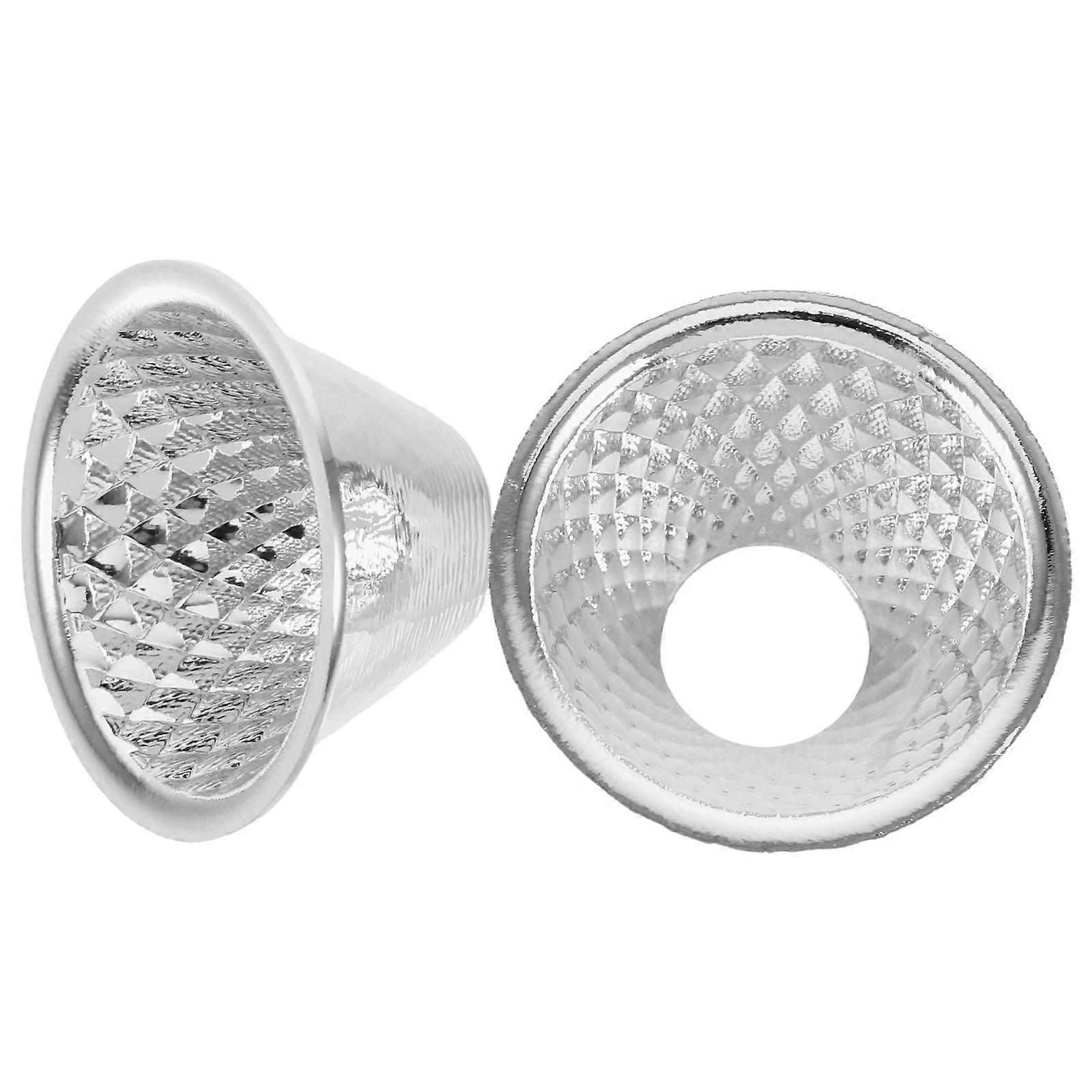 2pcs LED Light Reflector Cup – Enhanced Brightness Flashlight Accessory, Lightweight Outdoor Camping Design with Focused Beam for Improved