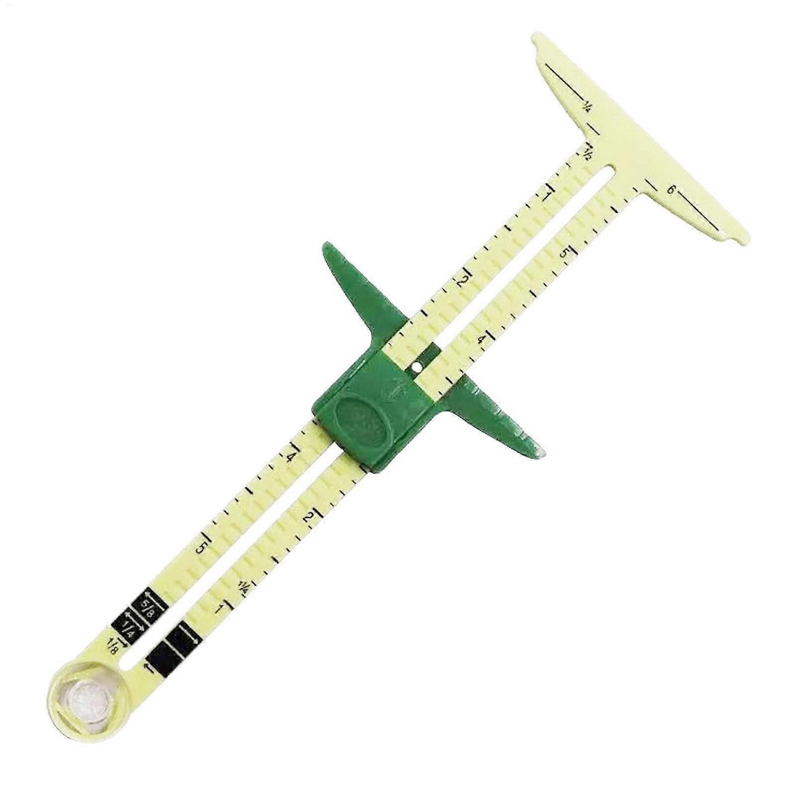 TShaped Sliding Ruler  5 in 1 Sewing Gauge for Quilting, Knitting, Hemming