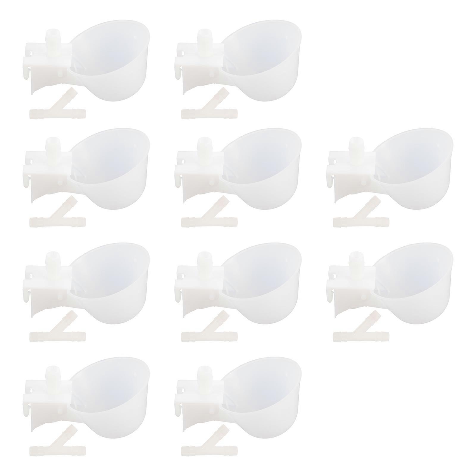 Cage Automatic Water Cup Poultry Automatic Drinking Bowl Easy to Clean 10Sets