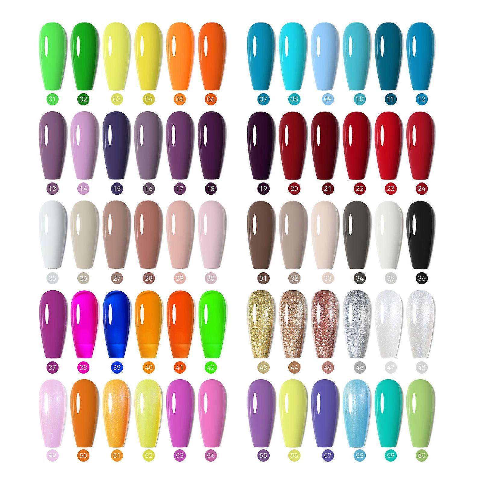 MISSCHEERING 6-Farben-Nagellack-Set UV-Lichttherapie-Kleber-Set Nagellack-Set GPS08