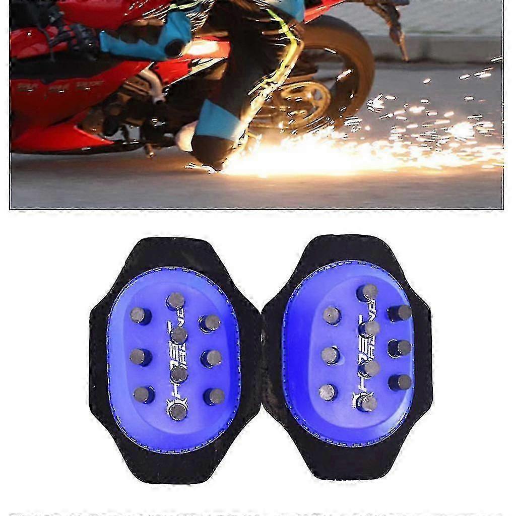 Motorcycle Knee Pads Slider Spark Grinding Knee Bag Protector With 10/20 Button