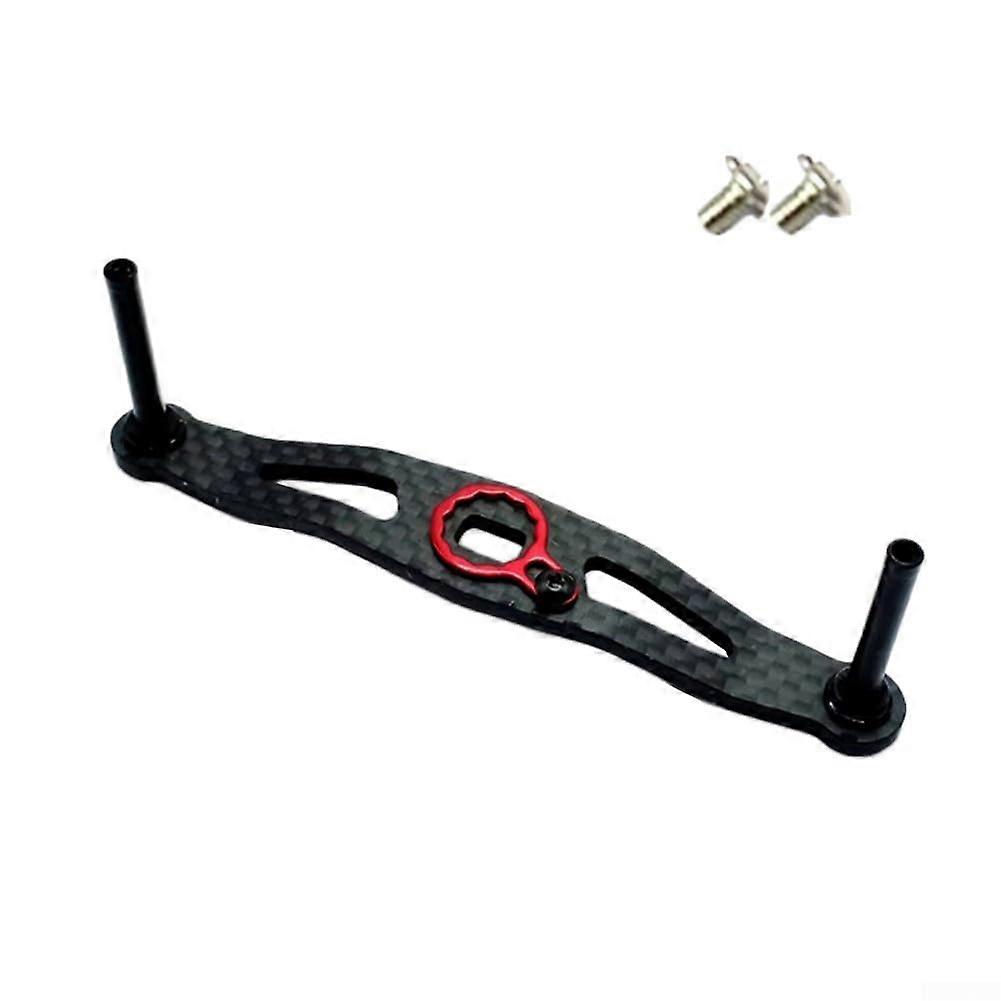Efficient replacement reel handle for DAIWA baitcasting reels, carbon fiber material with complete gold hardware kit.