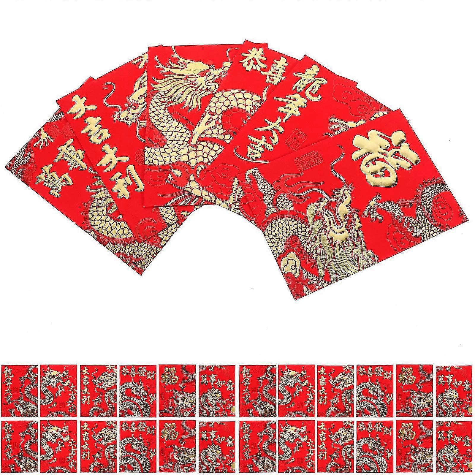 Gift red pockets for festivals 60pcs traditional creative mixed style