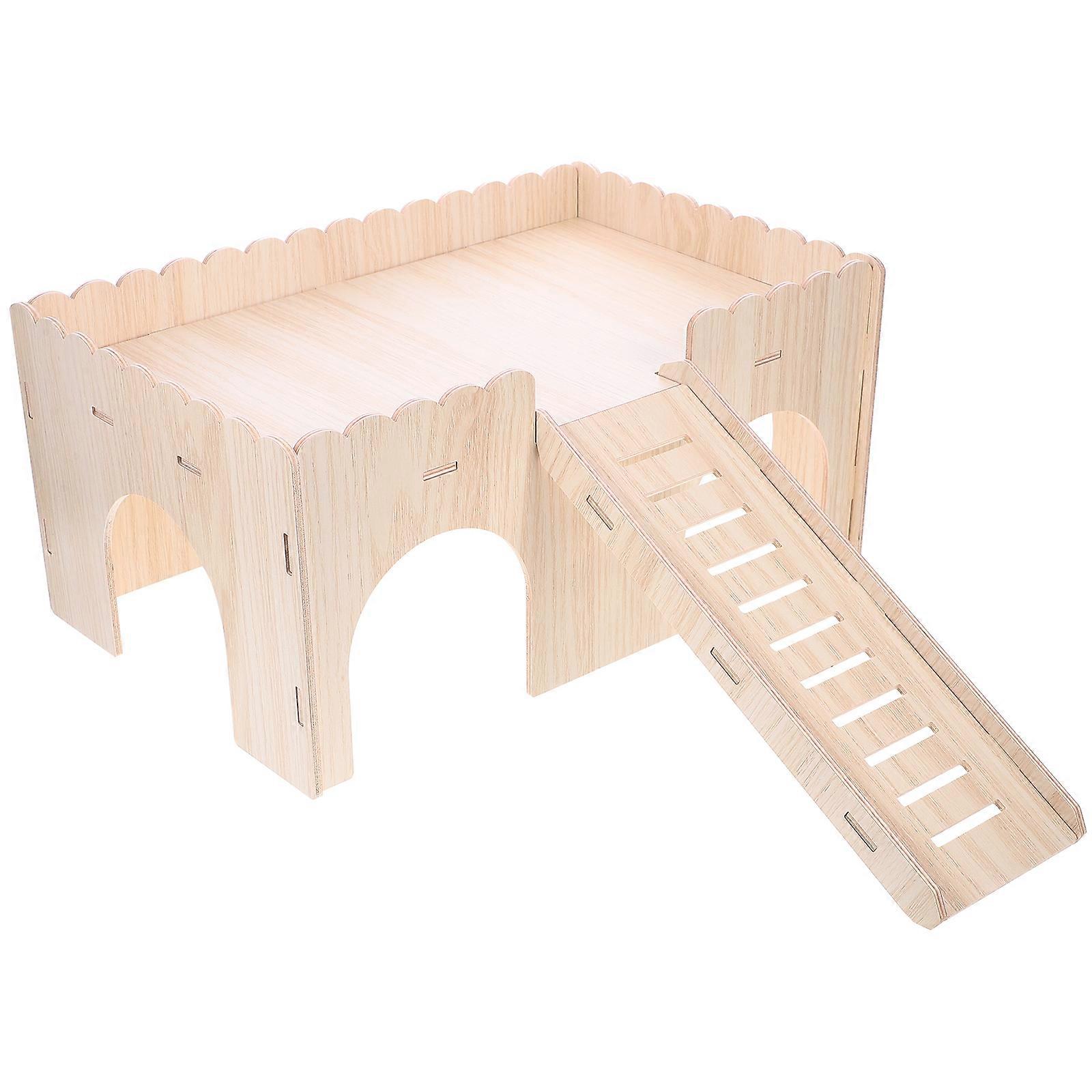 Funny Hamster Nest with Slide – Durable Small Pet House for Hamsters, Squirrels, and Guinea Pigs – Aesthetic Hideout with Ventilation