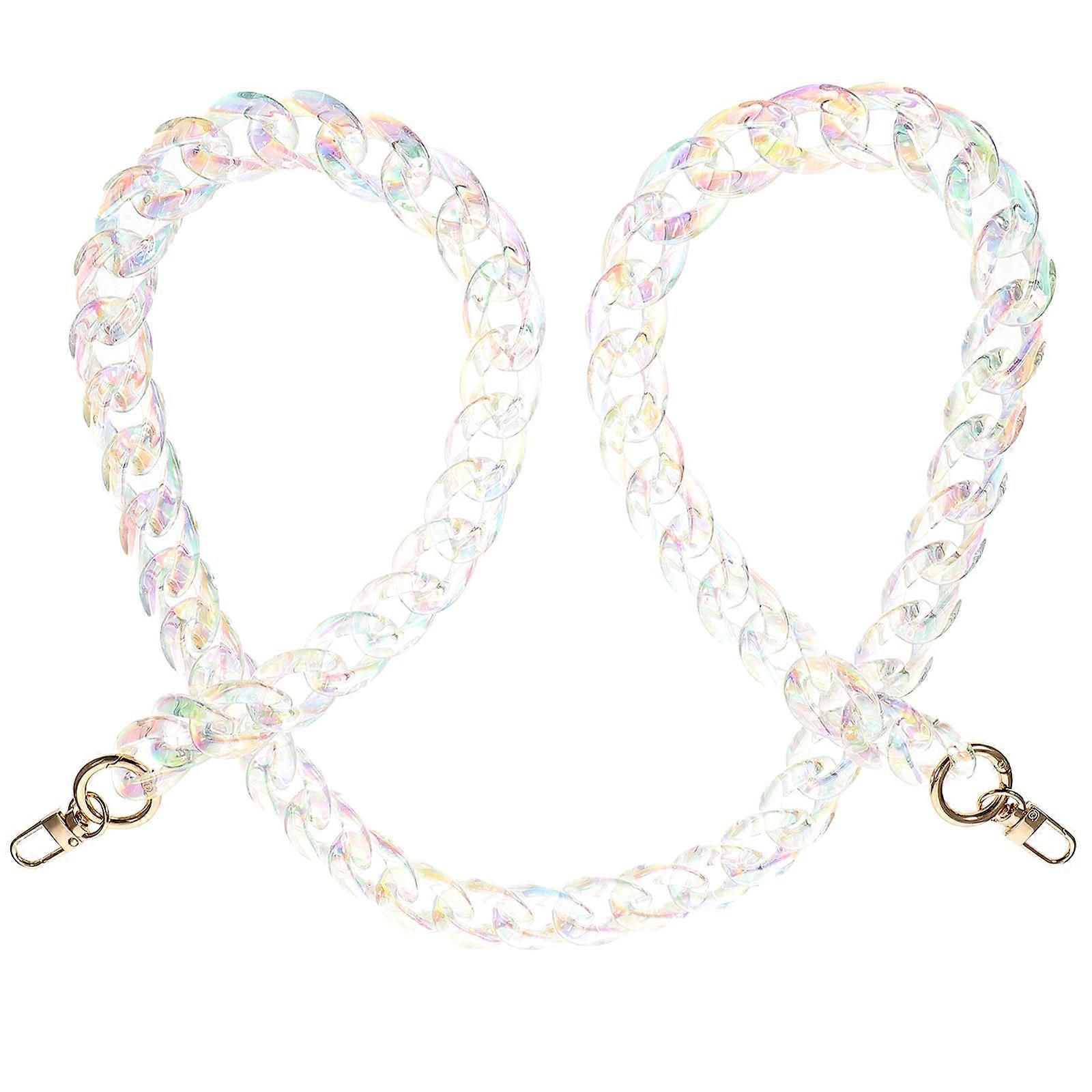 Purse Chain Strap Diy Bag Chain Elegant Handbag Accessory Multi Color 120X2cm Replacement 1Set