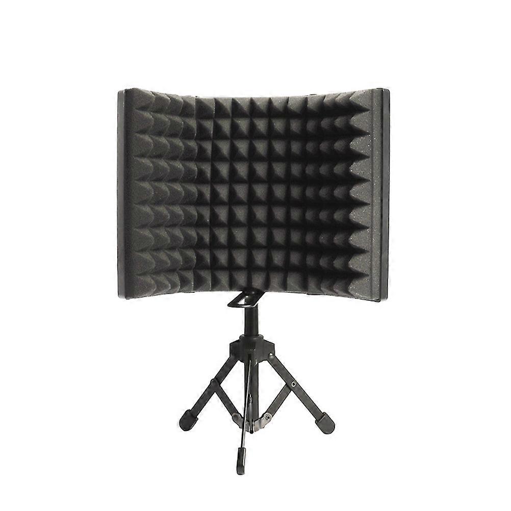 1 Set of Convenient Microphone Isolation Shield Sponge and Metal Microphone Windshield