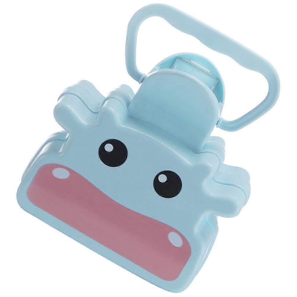 Blue Plastic Pet Pooper Scooper for Cleaning with Long Handle and Durable Design 12.5 inches