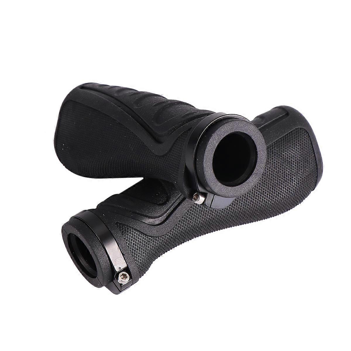 Comfortable Non Slip Rubber Bike Handlebar Grips Ergonomic Design for Maximum Control and Traction in Wet Conditions 2pcs Black Set