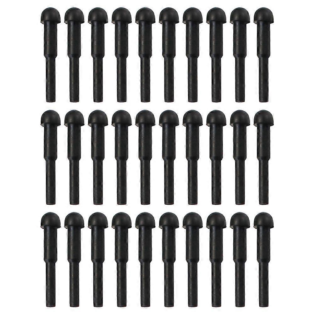 Black Rubber Replacement Stopper for Shears Quiet Operation Flexible Design for Home Grooming 5pcs
