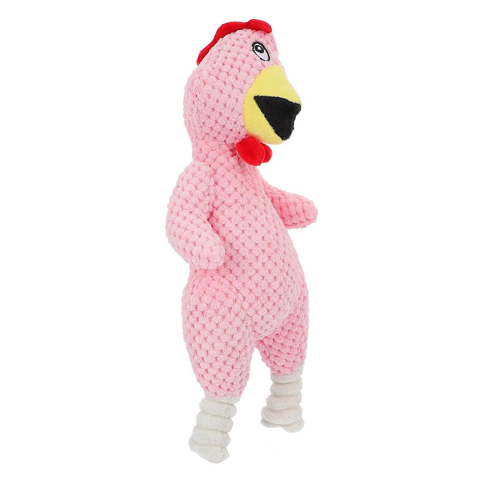 Chick Dog Chew Toy with Squeaker Interactive for Large and Small Dogs Soft and Durable Dog Sound