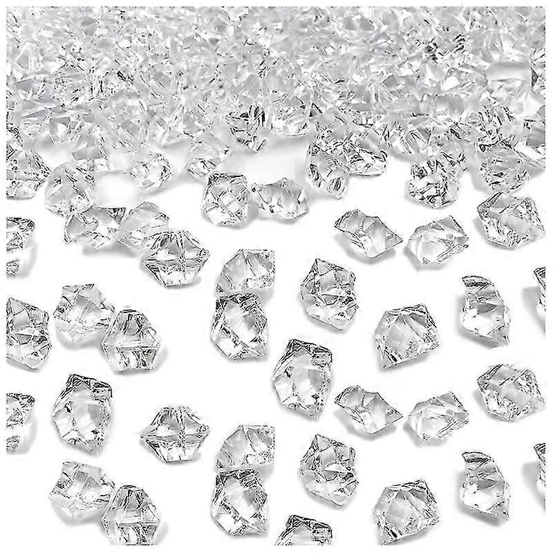 Vase Fillers, Artificial Ice-Cubes, Acrylic Vase Fillers for Centerpieces, Crushed Ice Crystals Clea