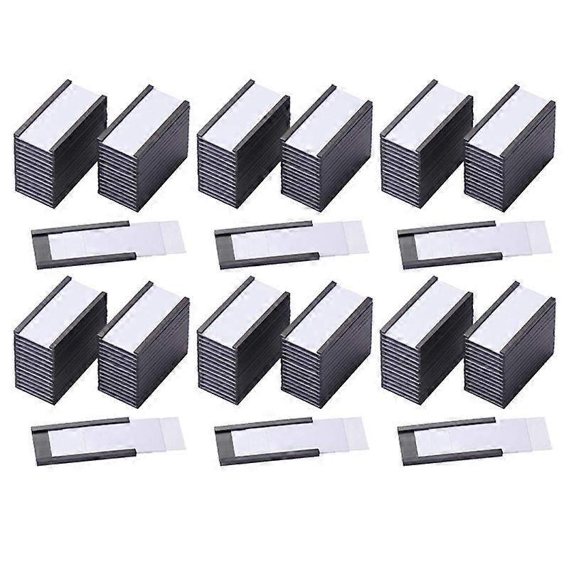 300Pcs Magnetic Label Holders with Magnetic Data Card Holders with Clear Plastic Protectors for Meta