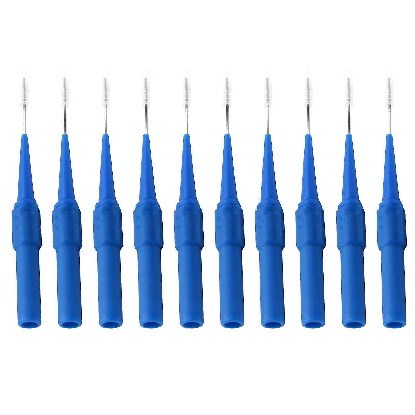 10pcs Precision Automotive Test Probes with Conductivity for Diagnostics and Maintenance of Reliaged Circuit Blue 0.7mm