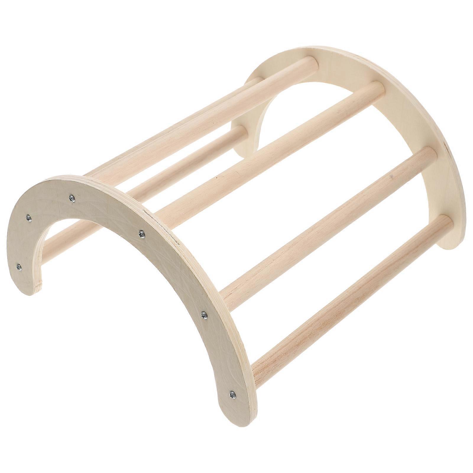 قن الدجاج جثم طائر خشبي حامل ببغاء تدريب رف الدجاج للاستخدام المنزلي 27x24 سم خيار هدية 1 مجموعة