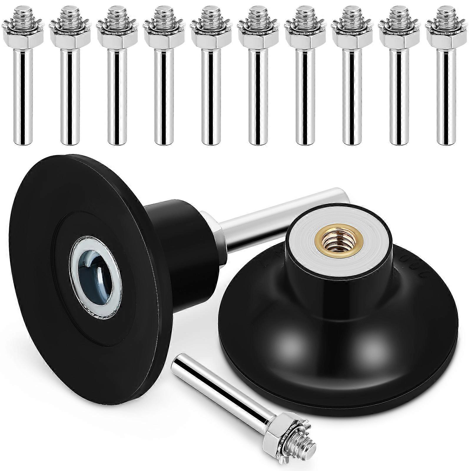 Sanding Disc Pad Adapter for Grinder Black Plastic and Metal High Efficiency Grinding Tools 1 Set