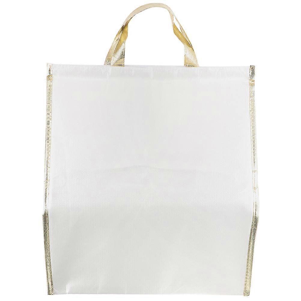 Insulated Food Bag for Storage with Large Capacity White Nonwoven Fabric 12.5 x 8.5 x 15.5 inches