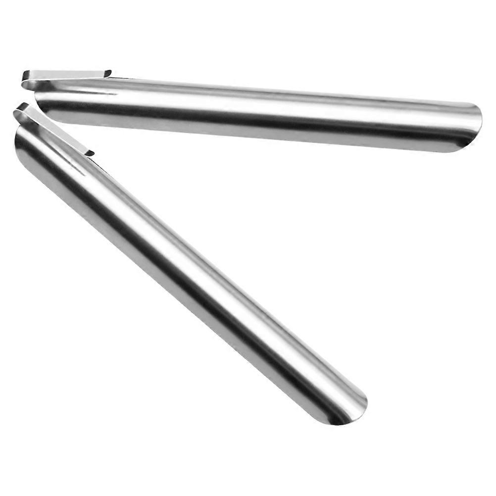 Stainless Steel Crumb Sweeper for Home with Portable Design and Fixed Clip Silver