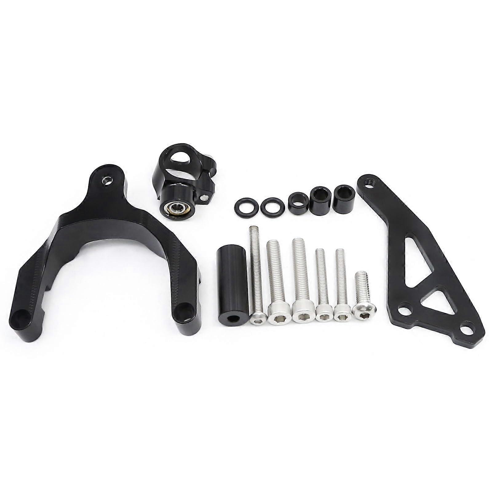 Anti-Shake Balance Bar With Terminal For Suzuki GSR600 2006-2010 CNC Aluminum Carbon Steering Damper Bracket Kit Color A1