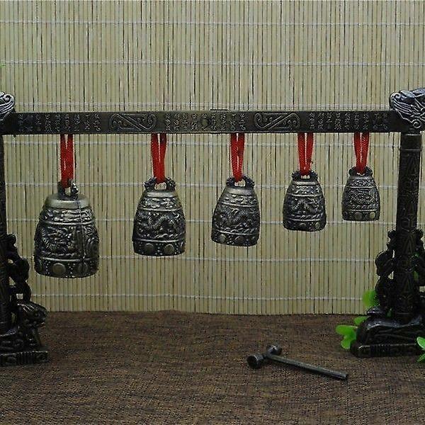 Vintage Chime Instrument: Simulation Bronze Ware Chime - Percussion Instrument With Dragon Pattern - Chinese Percussion Instrument For Home Decor