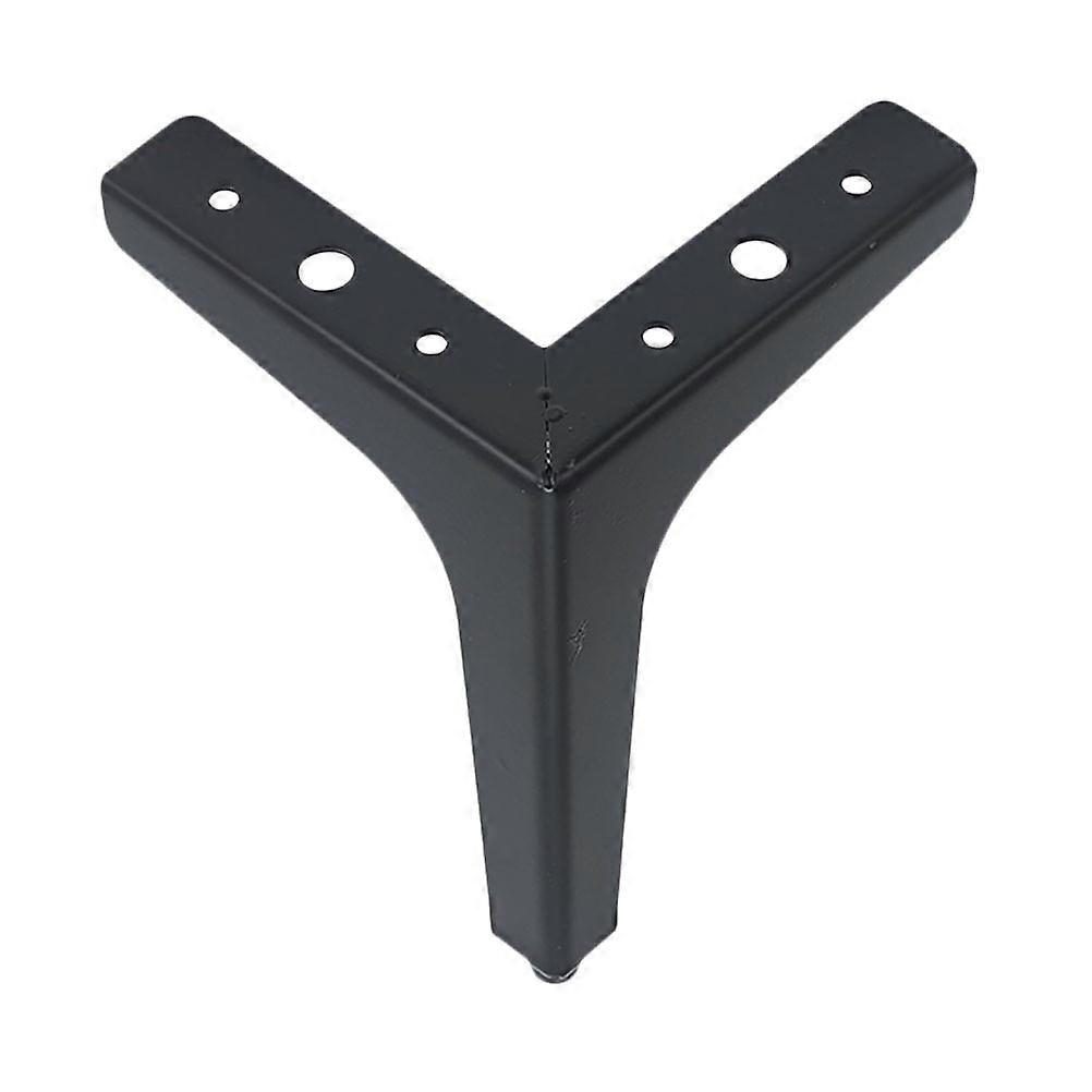 Triangular Fork Black Iron Cabinet Leg Strengthen Furniture Support 1Pc