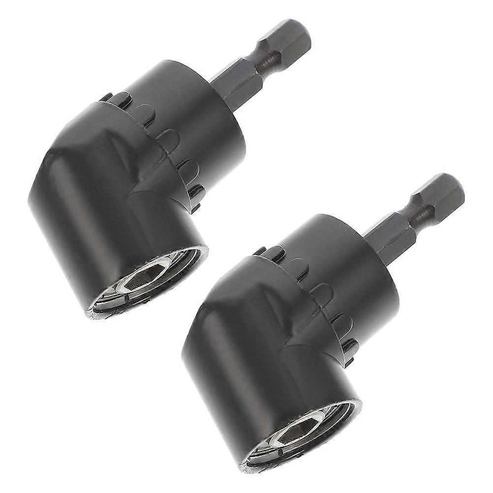 Drill Attachment Adapter for Home Use with 105 Degree Angle Bit Holder Made of Alloy Steel Black