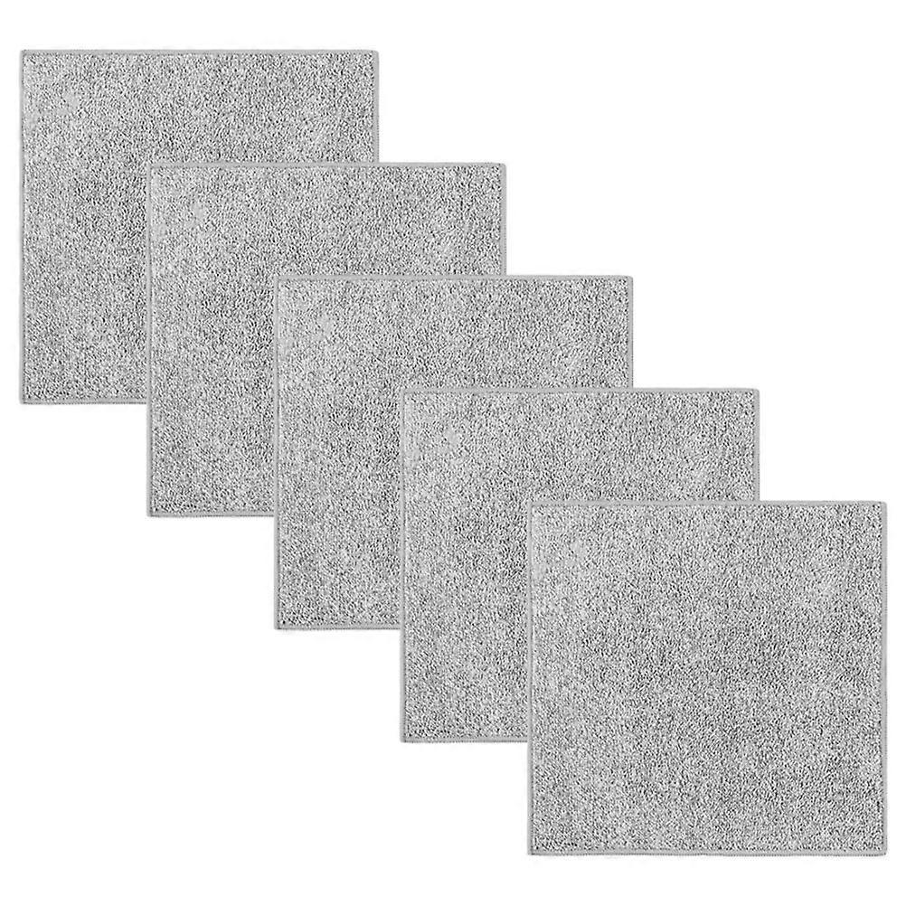Absorbent Cleaning Cloth 5Pcs For Kitchen Use 25X25CM Double-Sided Thickened Texture Practical Design