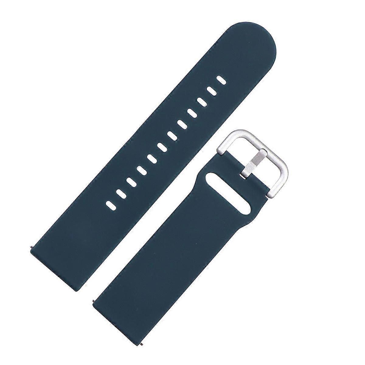 Blue Silicone Watch Band for Sports Watch Compatible with Haylou Solar 22MM