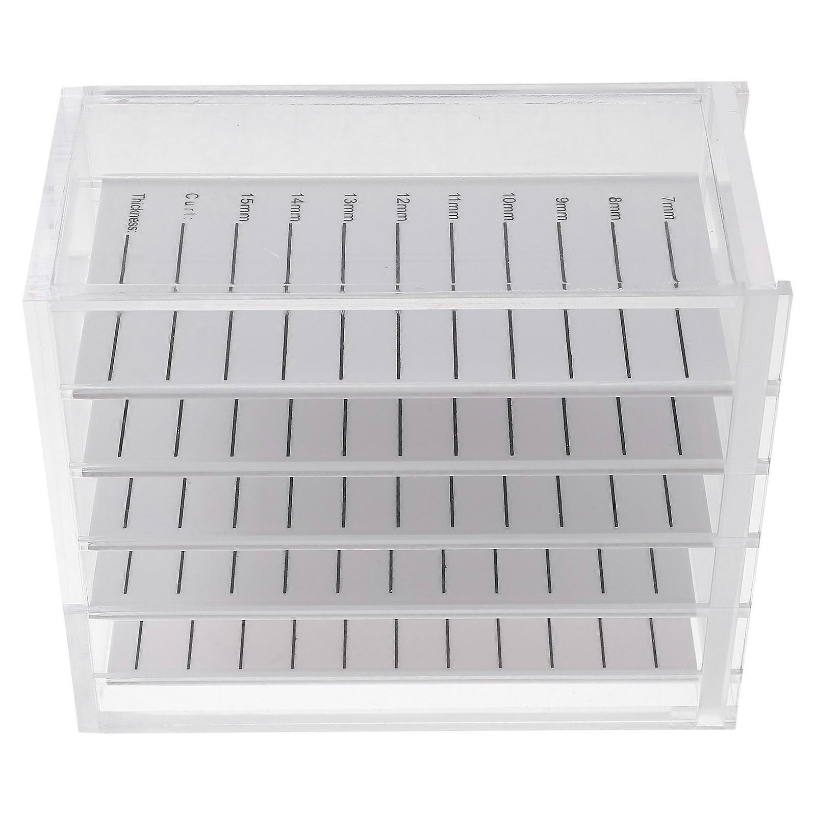 Delicate Appearance False Eyelash Storage Case Transparent 4.7X3.9X2.4in Organization 1Set