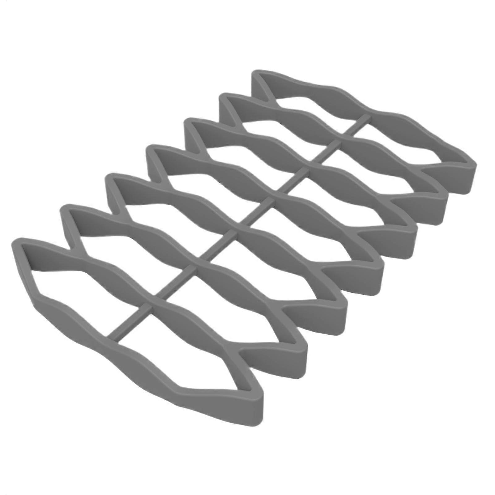 Oven Roasting Rack, Silicone Turkey Roasting Stand – Non-Stick High-Temperature Cooking Tool for P Gray