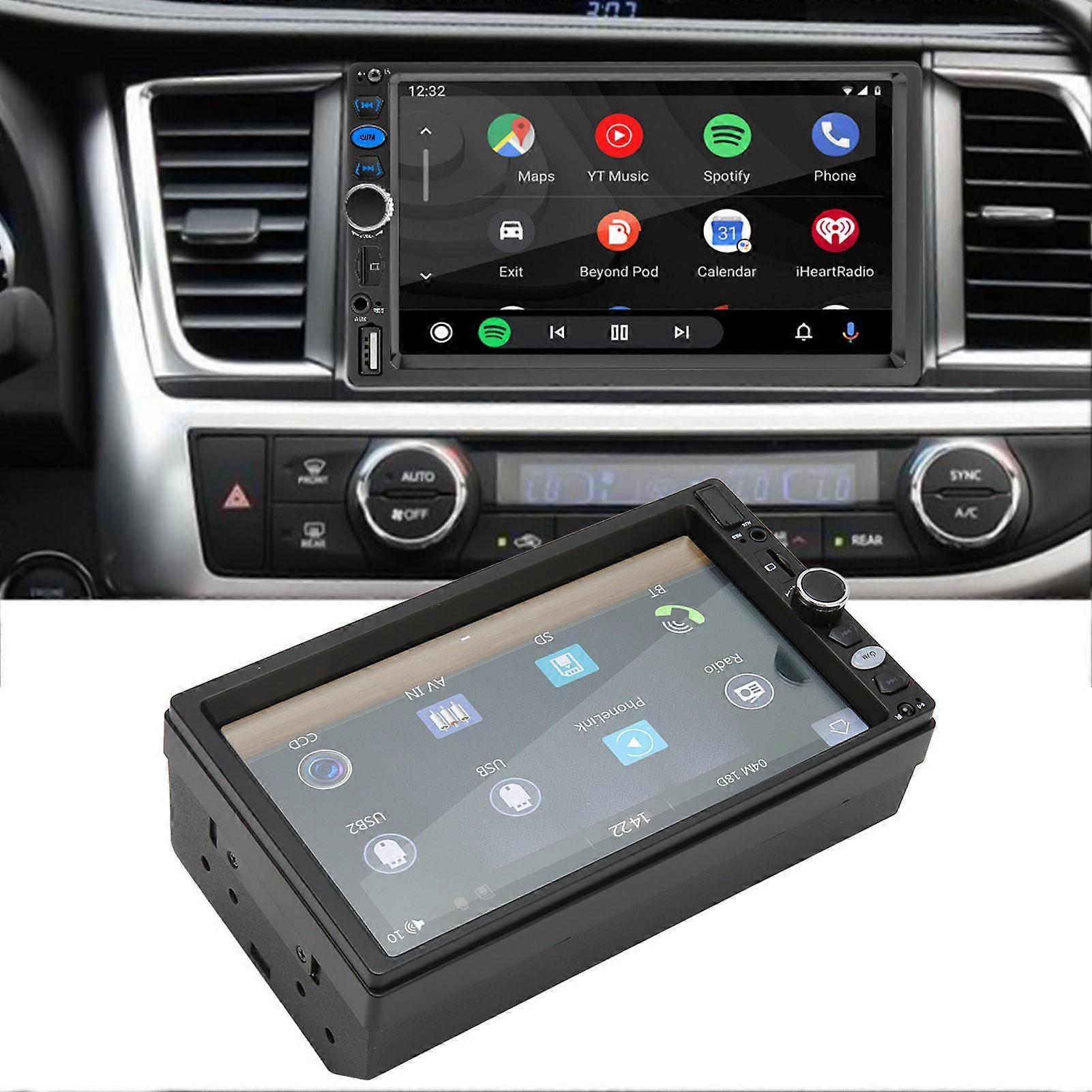 Car Stereo Radio Bluetooth 5.1 7 Inch Touch Screen Mirror Link Steering Wheel Control Reversing Image MP5 Player 