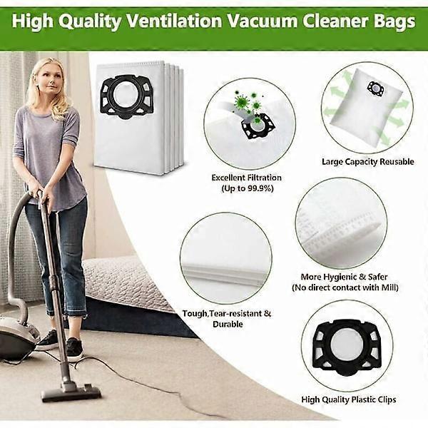 5 Pz Aspirapolvere Panno Sacchetto Di Polvere Lavabile Sacchetto Filtro Per Karcher Sacchetti Filtro In Pile Per VC 2 VC6100 VC6 200 VC6300 6.904-329.0 - Foto 7