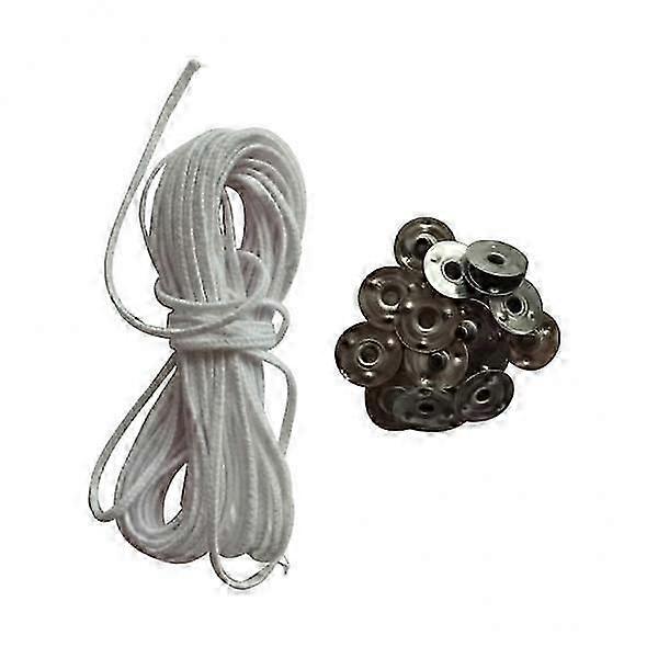 4x 5 Meters ed Wicks Candle Wicks Piece Stainless Wick Fixed Holder for Candle