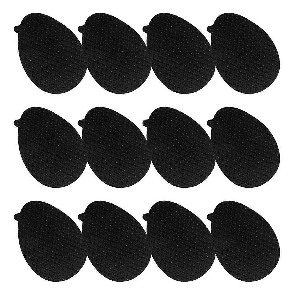NonSlip Shoe Grips for High Heels with AntiSlip Design and Noise Reduction Black Vinyl Resin 6 Pairs