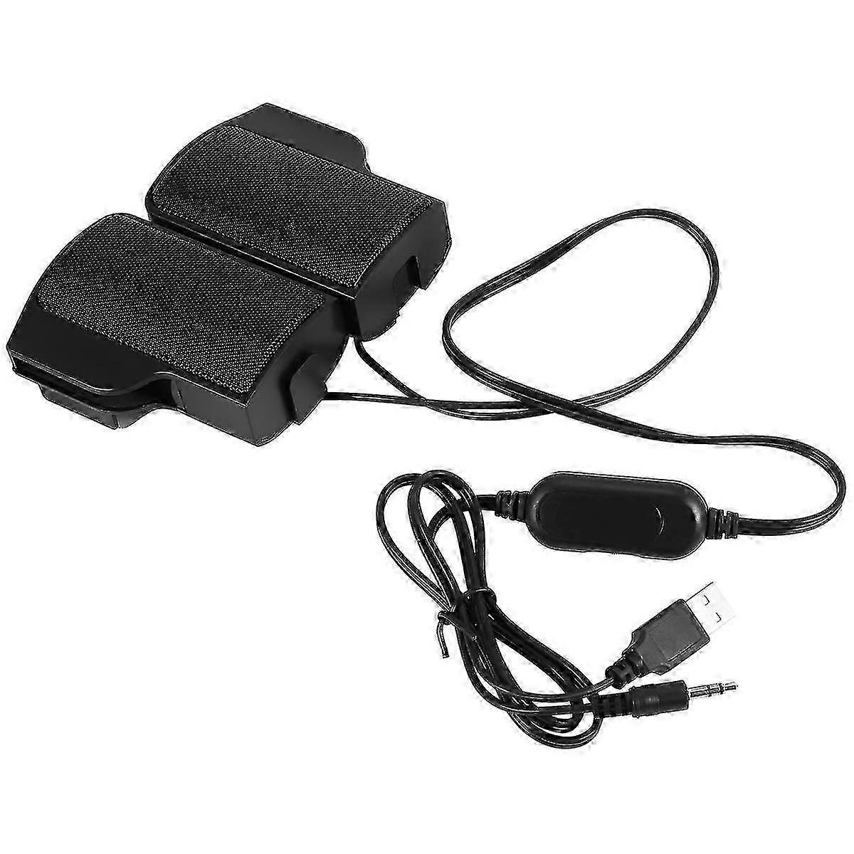 Clip on USB Speaker for Notebook Laptop PC Desktop Tablet Wired Stereo Speaker Line Controller Soun