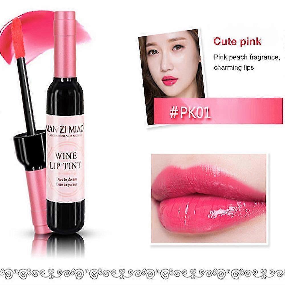 2025 Wine Lip Tint Gloss Liquid Lipstick Waterproof Long Lasting Matte Look 6 Colours