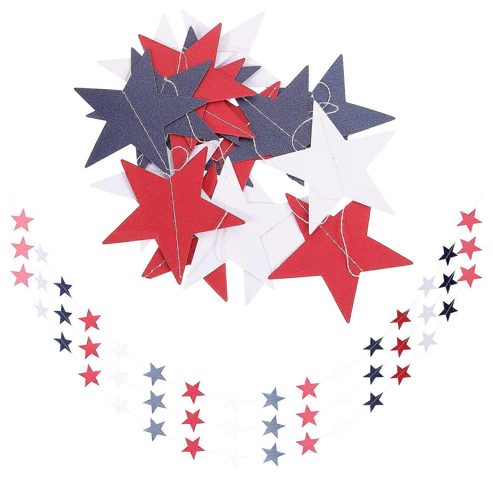 Independence Day Party Banner Pendants for Festival Decorations Assorted Color 4pcs