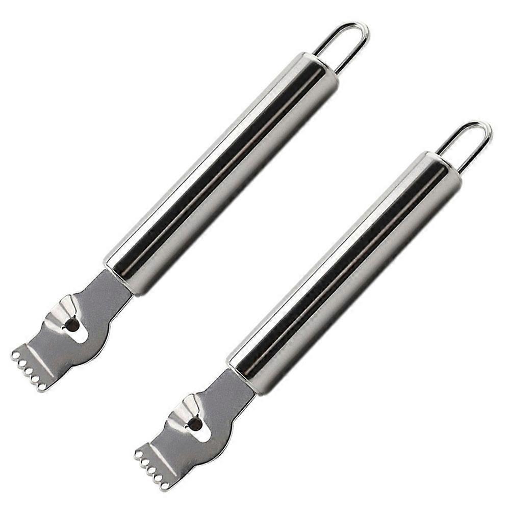 Orange Zester Silver Grating Tool For Kitchen Cooking Essentials 16.5X2.6CM 2Pcs