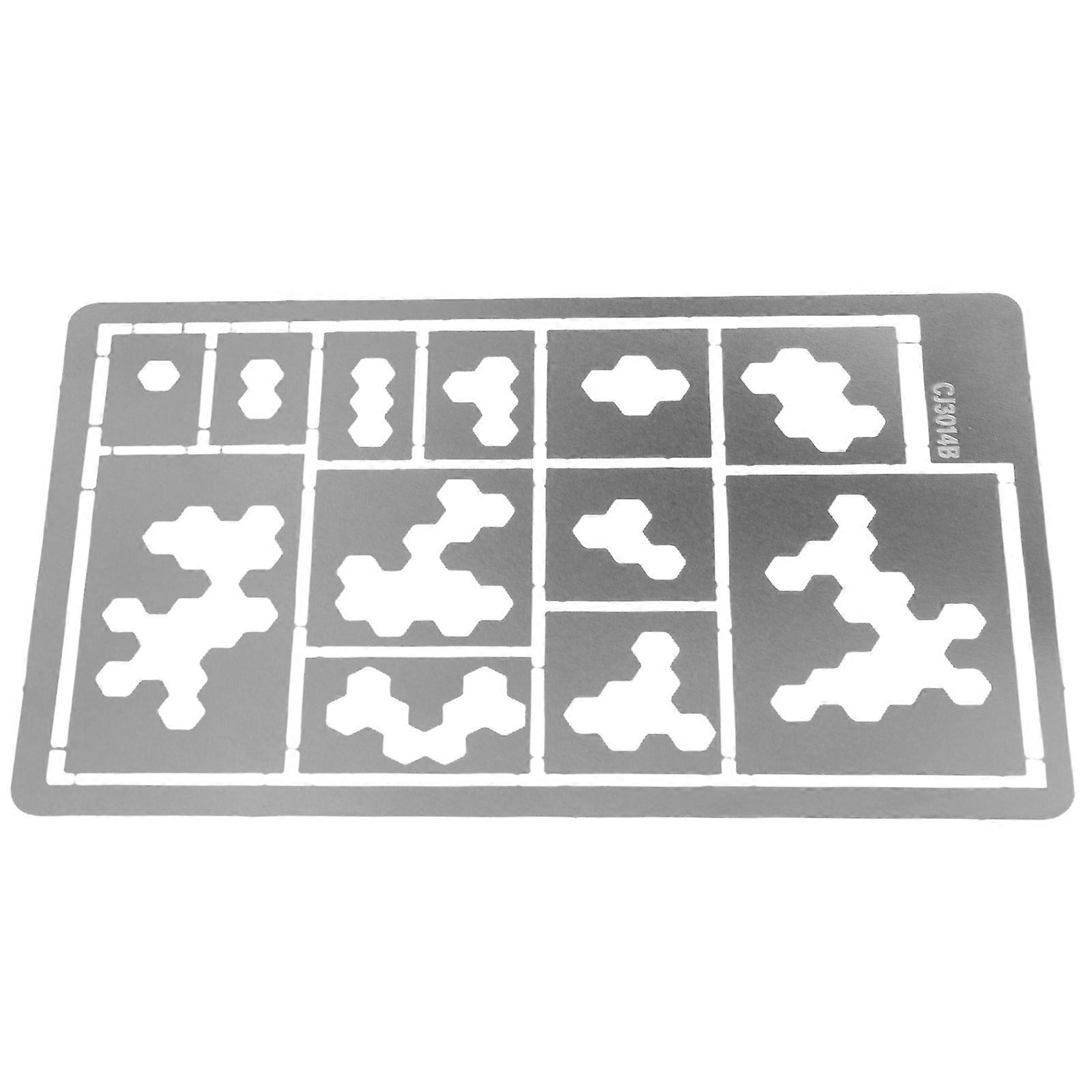 Camo Spray Stencil Reusable DIY Painting Tool for Camouflage Patterns on Various Surfaces – Easy to Clean, Smooth Finish