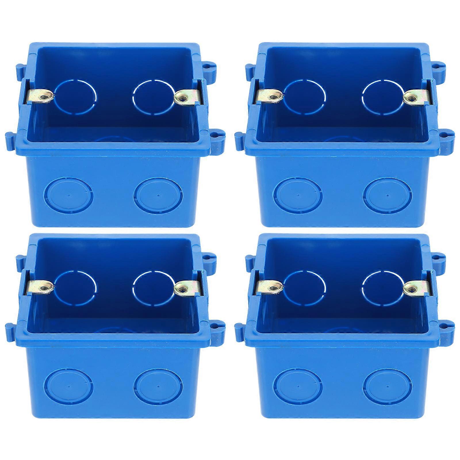 Electrical Junction Box Splash Proof Junction Box For Homeowners Water Resistant And Electrical Protection Blue 8.5X8.2X5CM