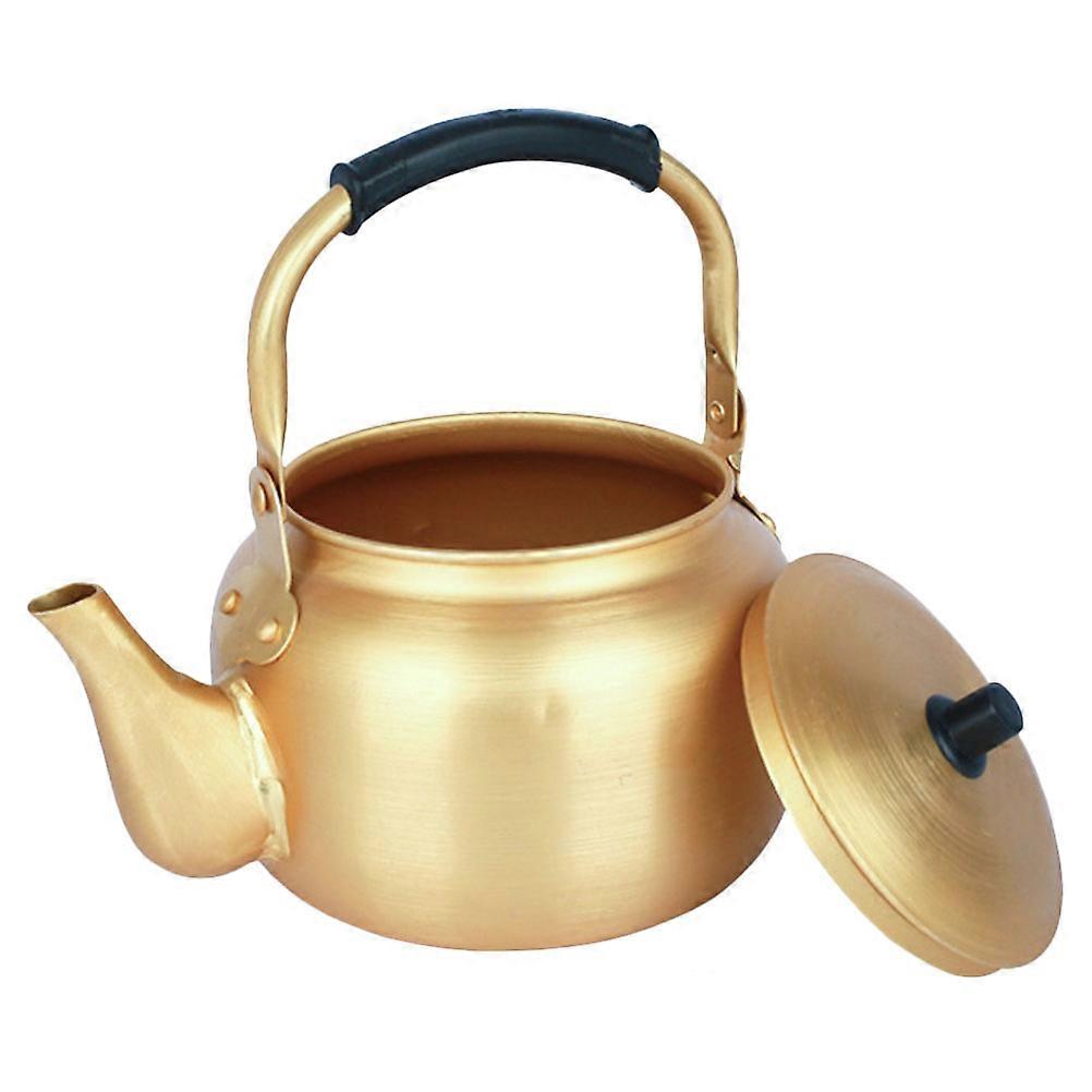 Aluminum Water Pot with Handle, Large Capacity Korean Style Boiler for Rice Wine Tea, Induction and Gas Stove Compatible, Practical Kitchen Water